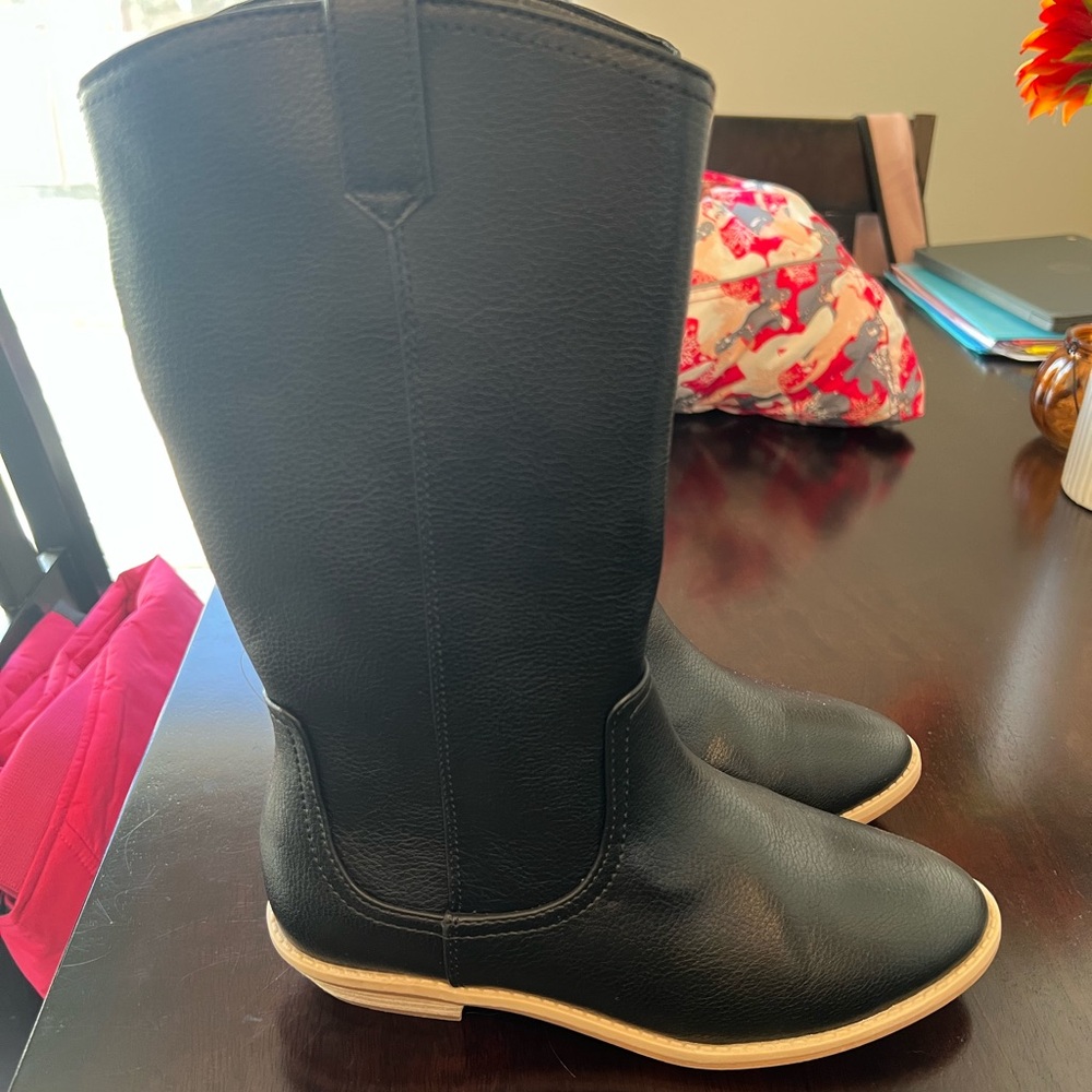 Brand new Cat and Jack Tall Black Boots. Girls size 3 boots